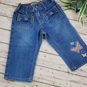OshKosh Capri Butterfly Jeans